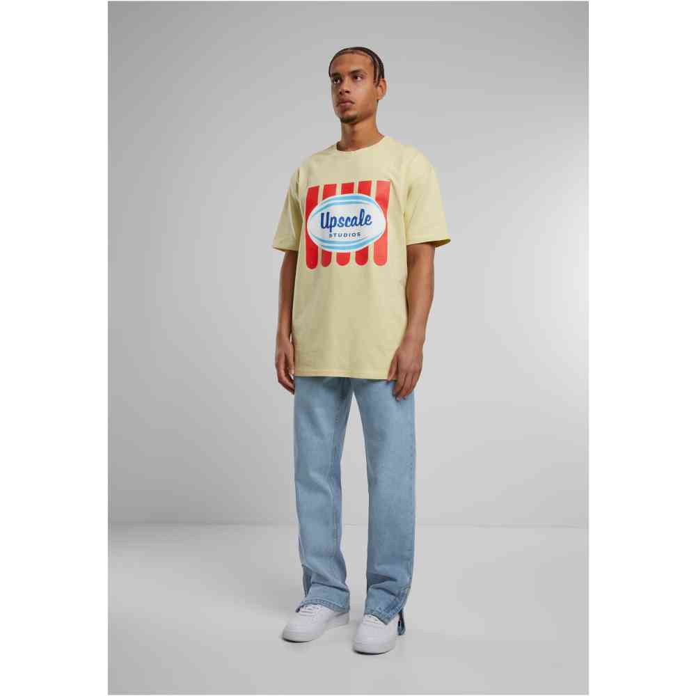 Mister Tee Upscale - Ice Cream Heavy Oversize Tshirt Homme - Jaune